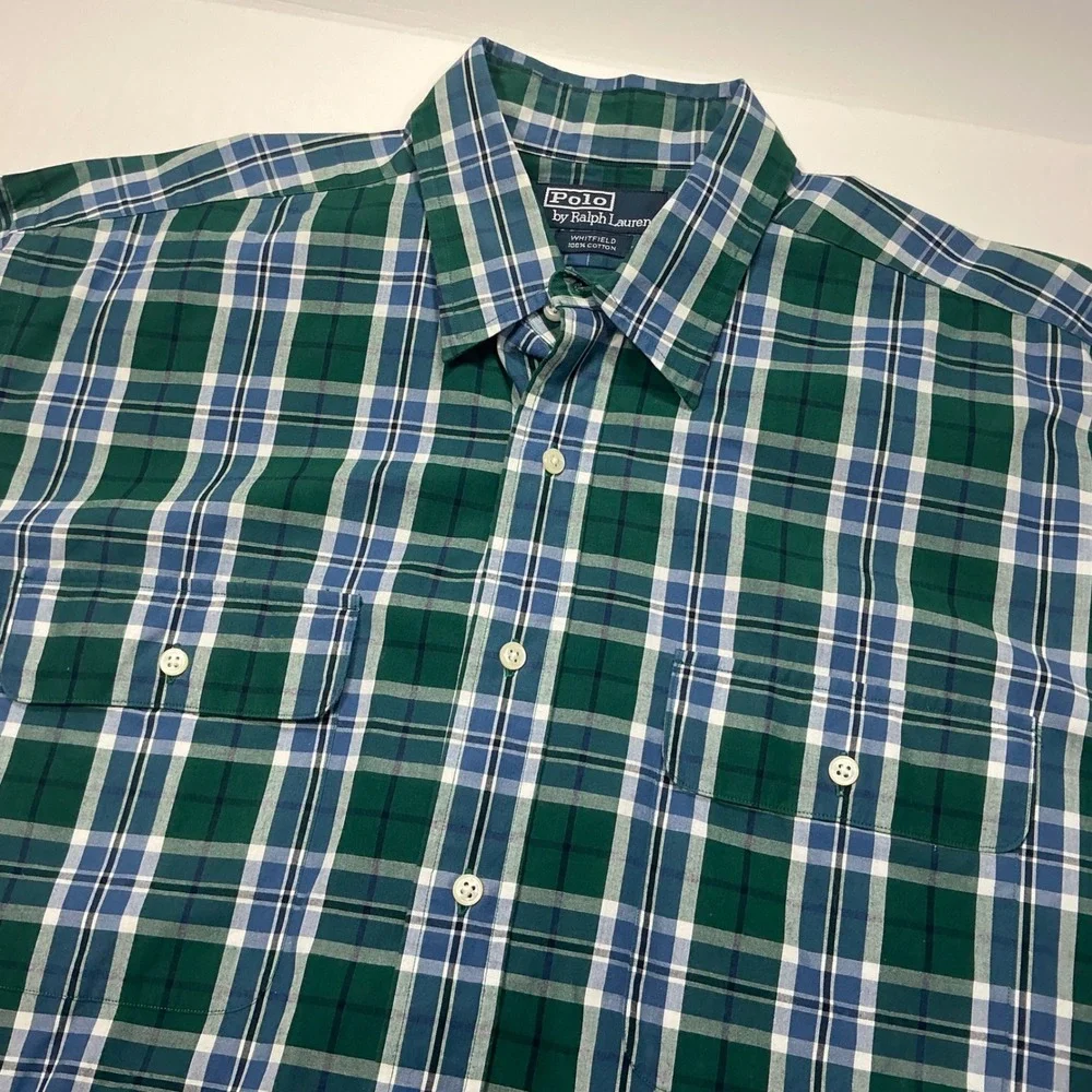 Polo Ralph Lauren Plaid Button Down Long Sleeve Shirt Classic Fit L‎ or XL+
